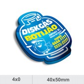 1.000 Imãs Corte Especial - Couchê - Manta Magnética Total - Verniz Total Frente