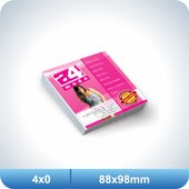 500 Postais Duplo - Couchê - Verniz Total Frente